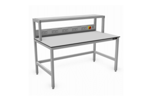 Aluminium werktafels met opbouw standaard