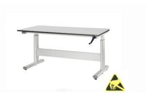 In hoogte verstelbare tafels ESD