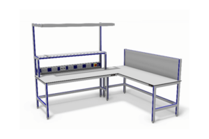 hoekopstelling met teruggesprongen staander