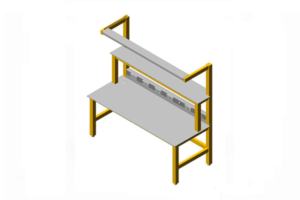 geïsoleerde werktafel (beukenhouten frame)