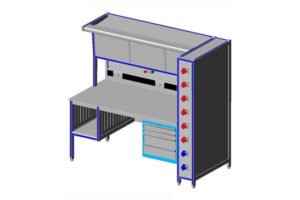 reparatie- en testtafel t.b.v. lasapparatuur