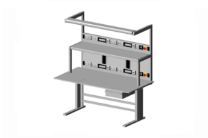 test- en onderzoektafel elektrisch in hoogte verstelbaar