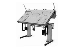 traploos verstelbare kantelbare testtafel, uitneembare testladen