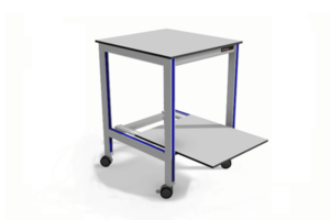 trolley met uitschuifbaar onderblad voor printer