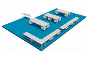 onderzoeks laboratorium opstelling