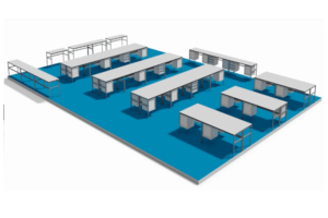 opstelling onderzoeks laboratorium