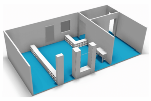 toegangssluis cleanroom diverse opstelling