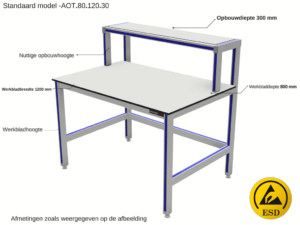 Aluminium werktafel van Adiform