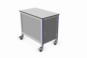 verrijdbare vleugeldeurkast 3-zijdig gesloten