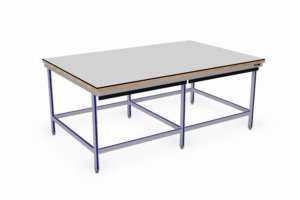 vlakke werktafel 2600 x 1700 mm, 40 mm beuken werkblad met Volkern