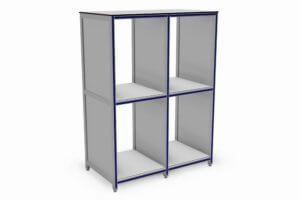 apparatenkast voorzien van ventilatiesleuven