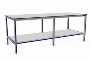 vlakke werktafel met onderblad