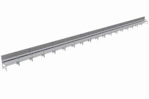 werktafelopstelling gekoppeld totale lengte 26 meter